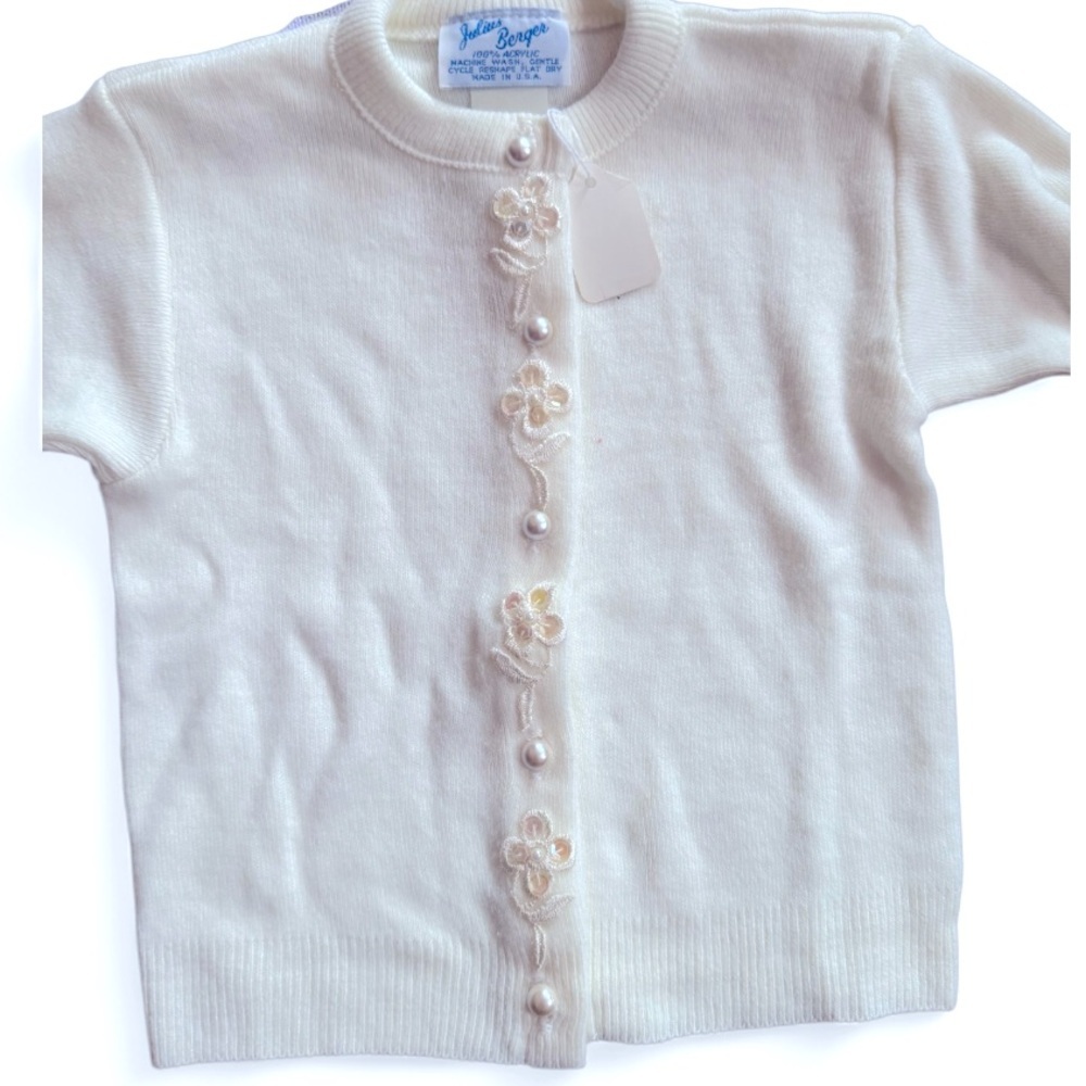 Vintage Julius Berger Toddler  Cardigan Sweater - Picture 2 of 4